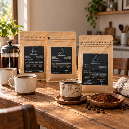A2 · Contenido de la selección: dos Blend Colombia y una Variedad Papayo
